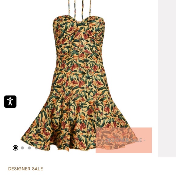 AGUA BY AGUA BENDITA
Anturio Monarca Linen Halter Mini Dress - Picture 10 of 12